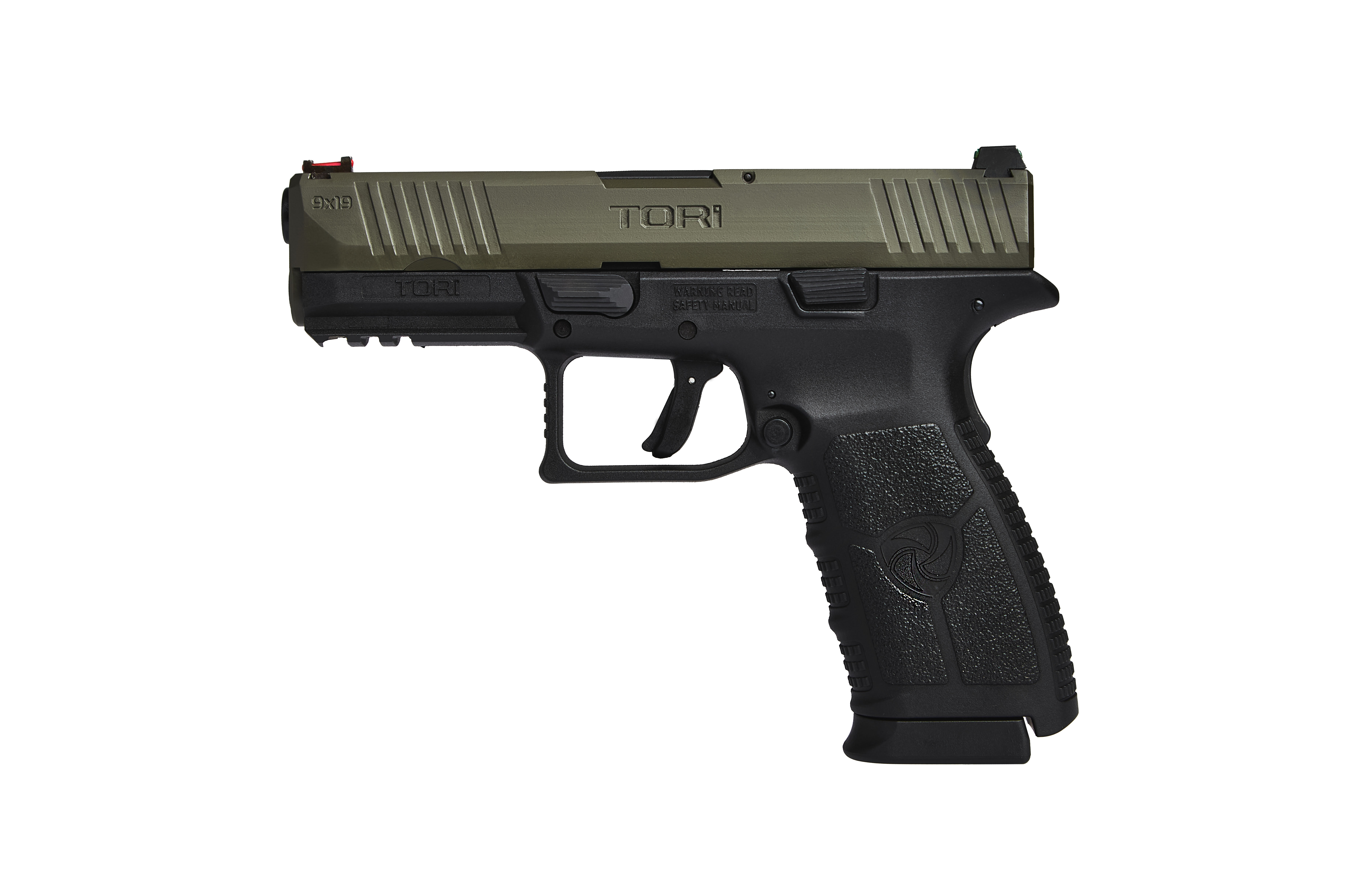 9X19 MM TORİ TOR1 BLACK-HAKİ DUAL TABANCA
