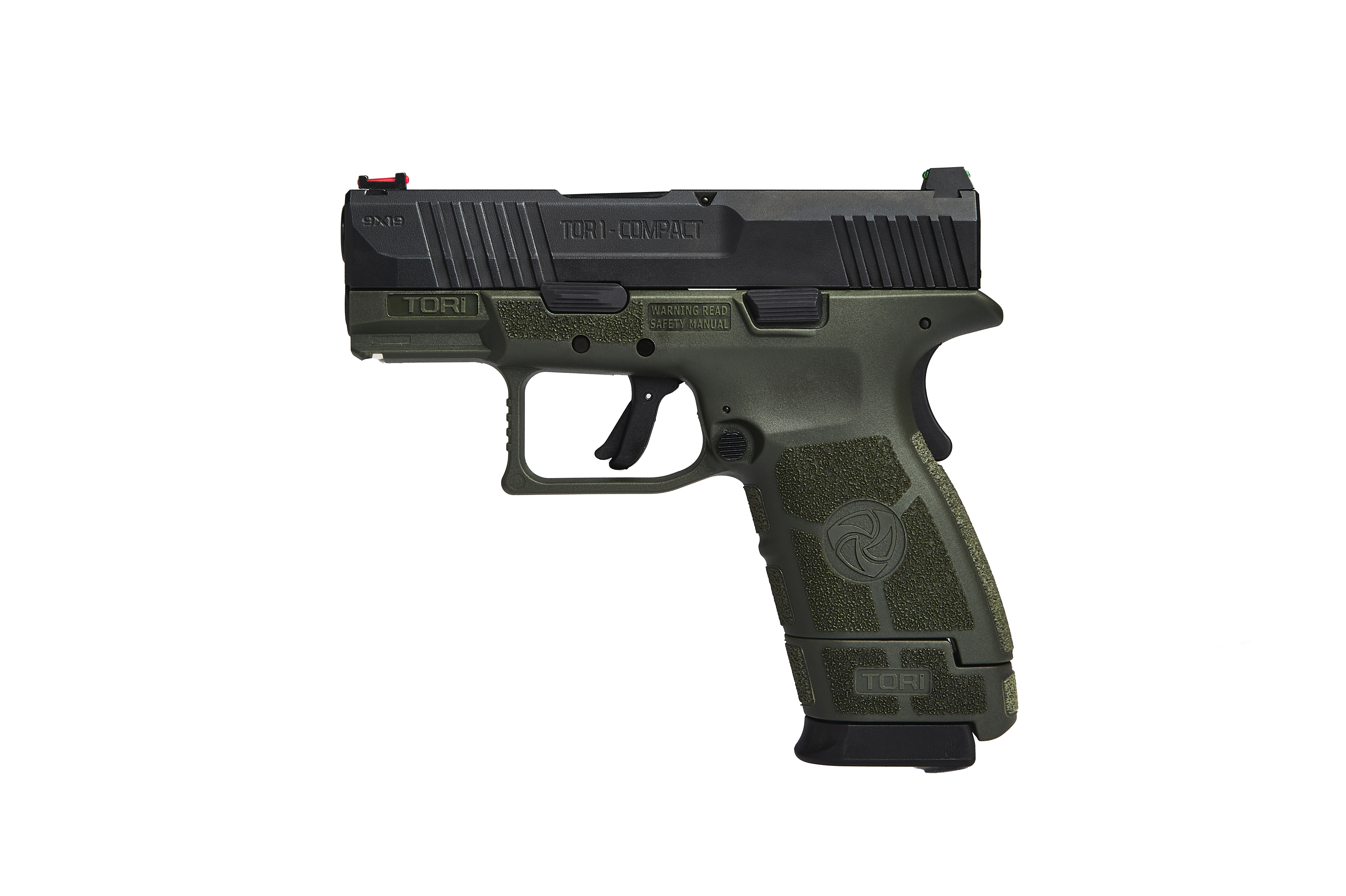 9X19 TORİ TOR1-COMPACT HAKİ-BLACK DUAL TABANCA