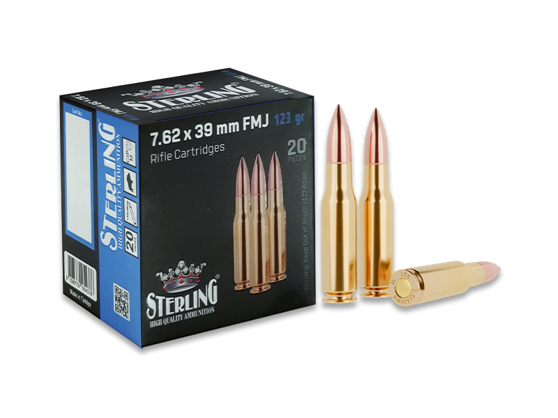 7,62X39 MM TURAÇ-STERLING (FMJ-123 GRN) FİŞEK