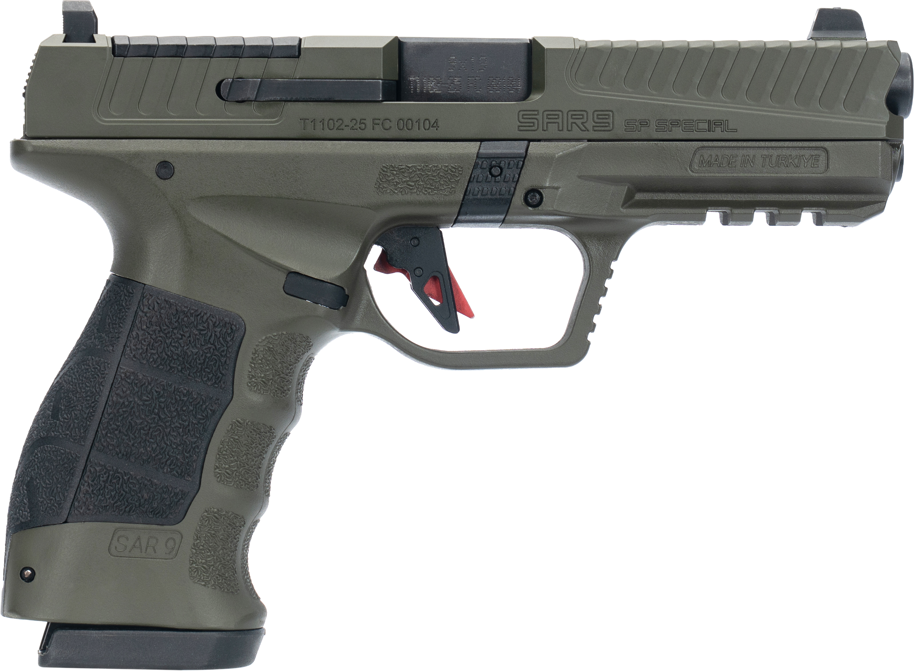 9X19 MM SARSILMAZ SAR 9 SP SPECIAL HAKİ TABANCA