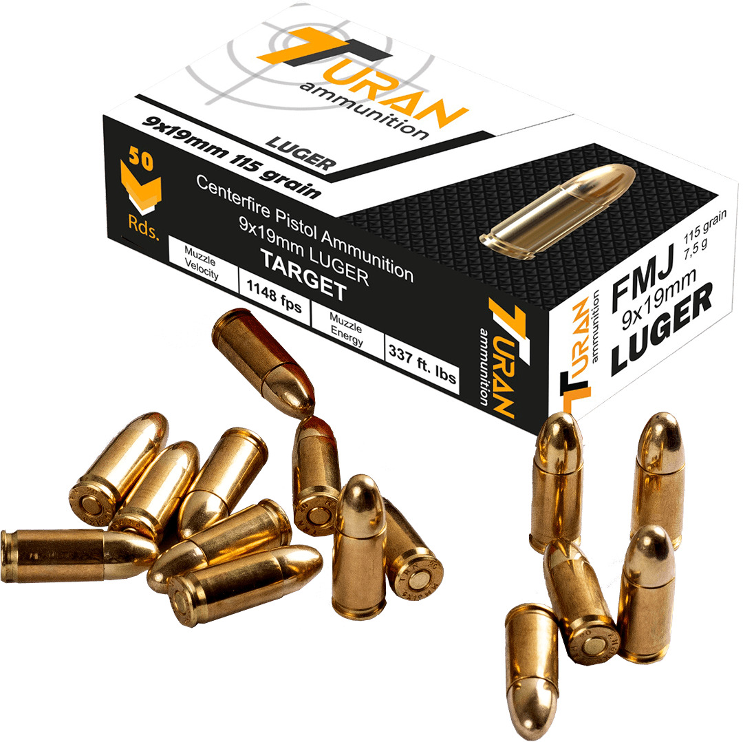 9X19 MM LUGER TURAN PRİNÇ (FMJ 115 GRN) TAB. FİŞ.