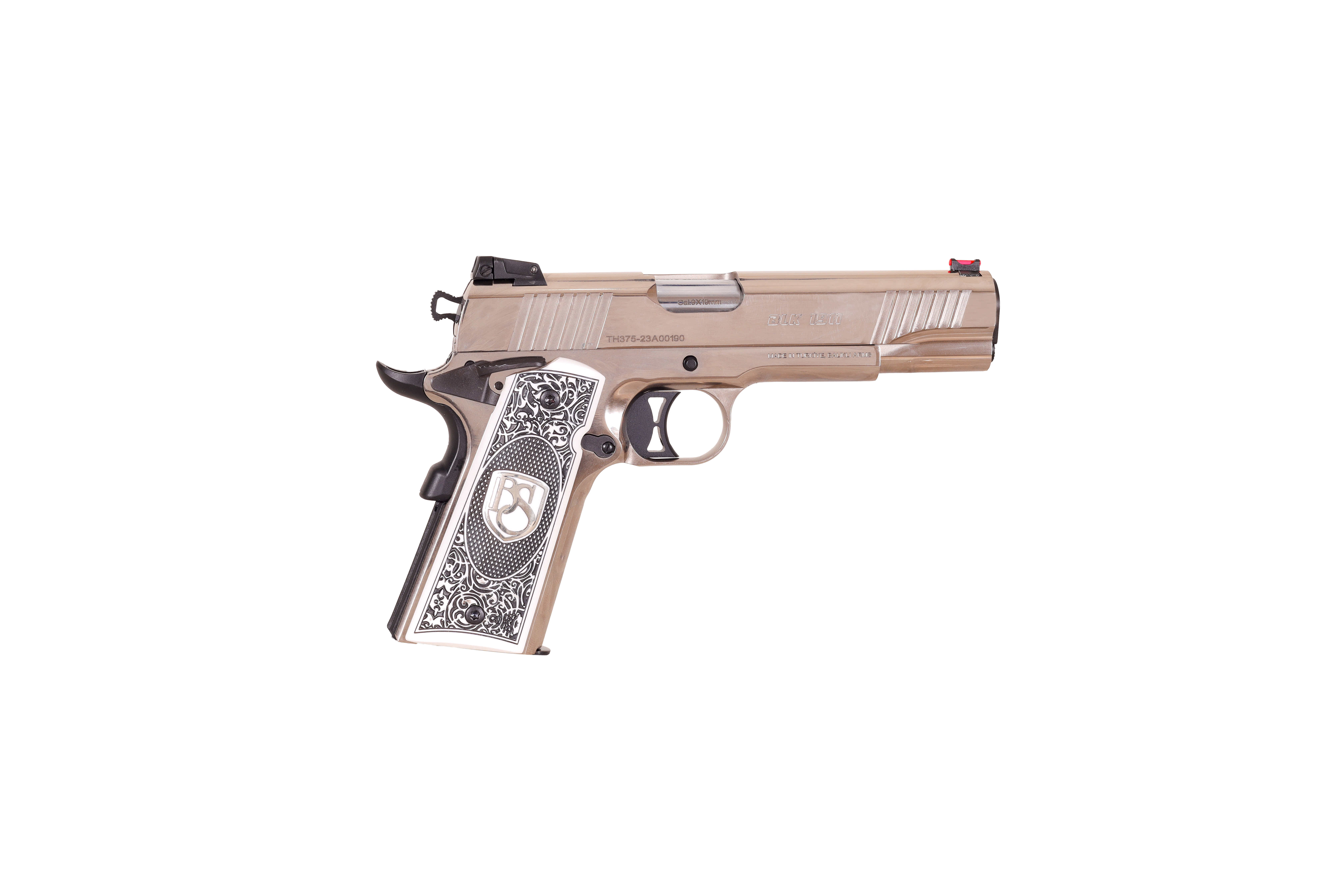 9X19 MM BALIKLI BLK1911 NİKEL BEYAZ TABANCA
