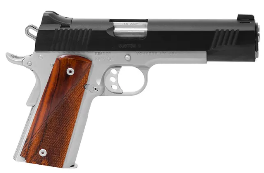 45 ACP KIMBER 1911 CUSTOM II TWO TONE 5" TAB.