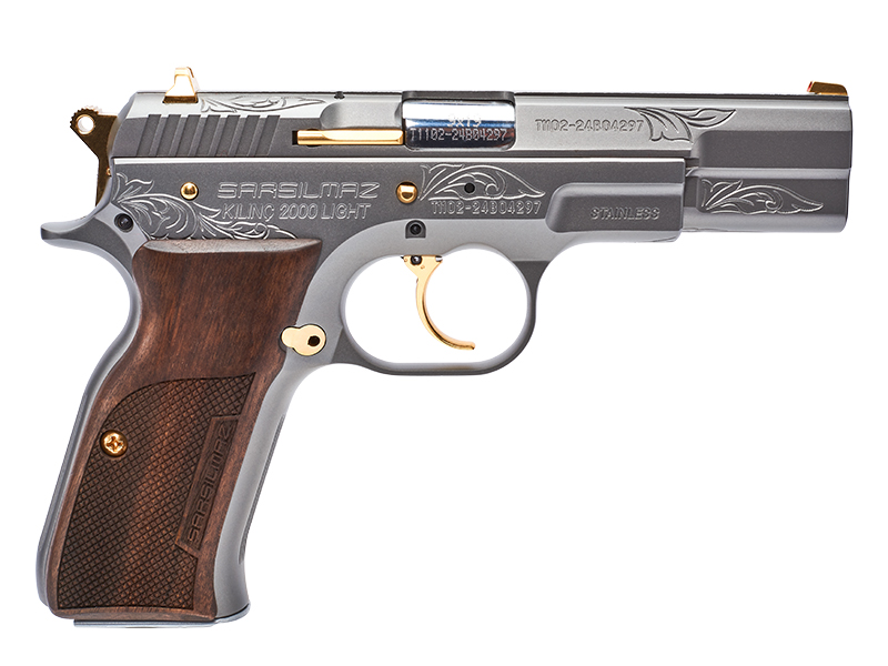 9X19 MM SARSILMAZ K.2000 L INOX İŞL.PRÇ.ALTIN TAB.