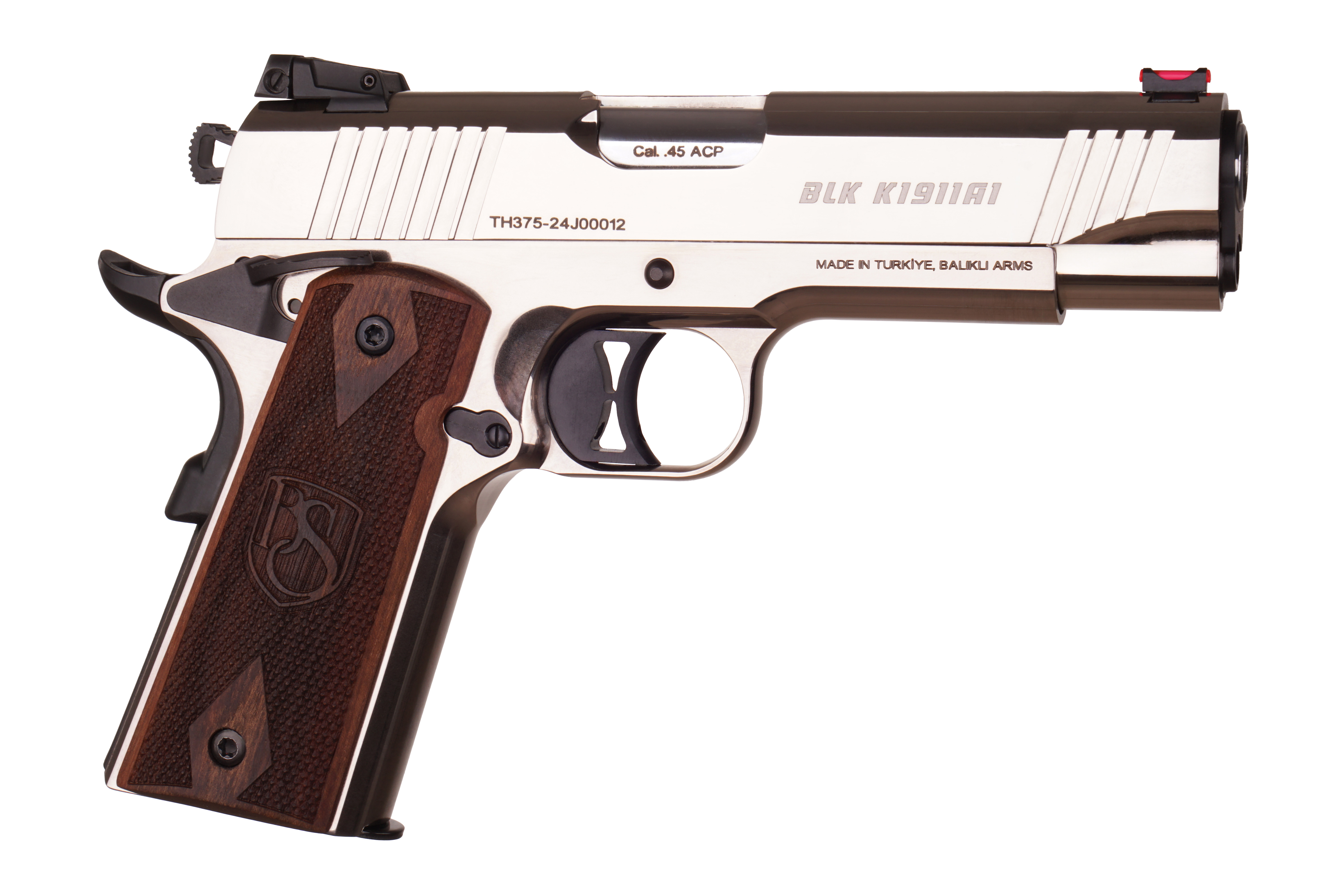 45 ACP. BALIKLI BLK K1911A1 NİKEL BEYAZ TABANCA