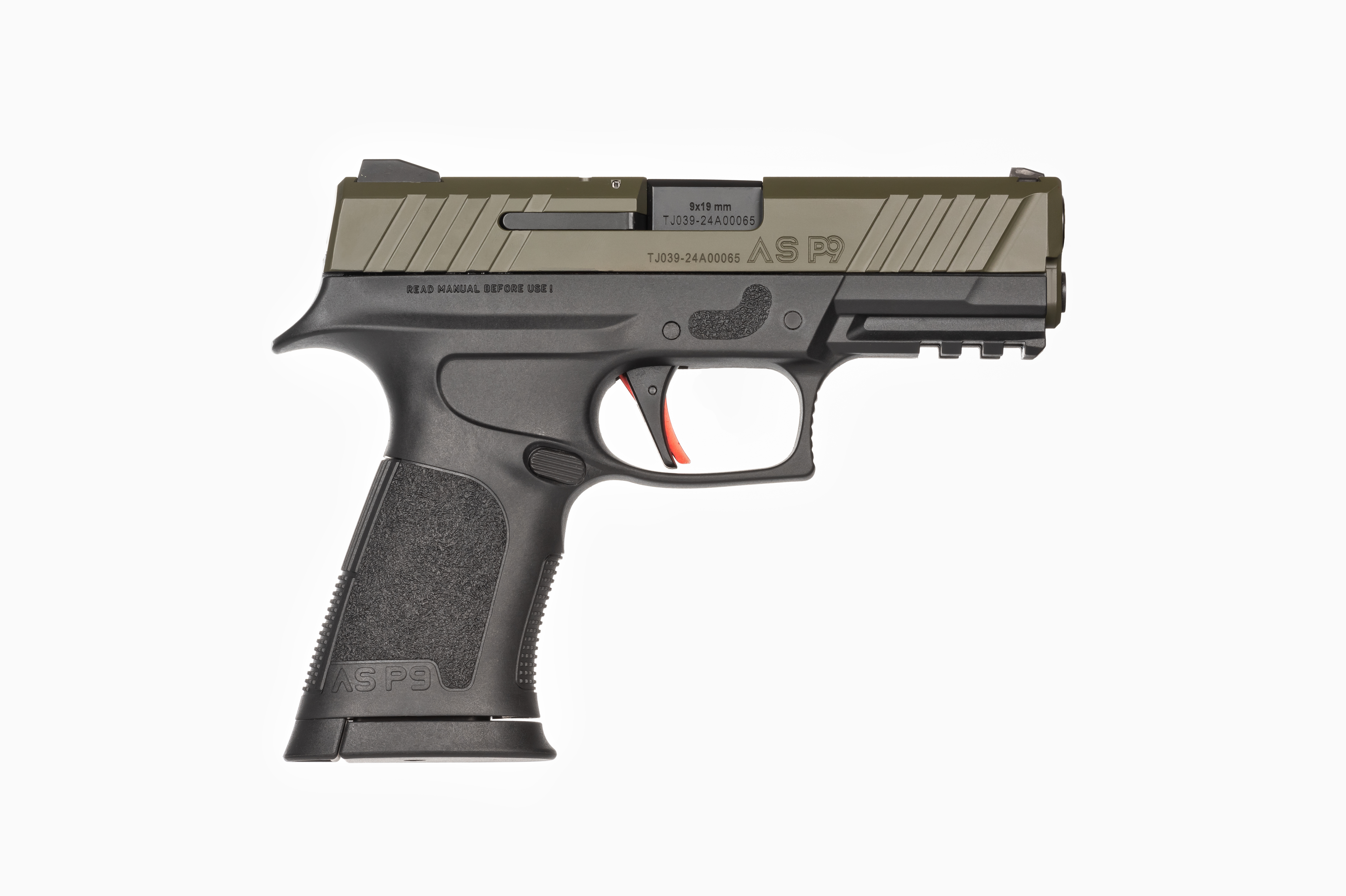 9X19 MM ASELKON AS P9 TWO-TONE MIL.GR./BLC.TABANCA
