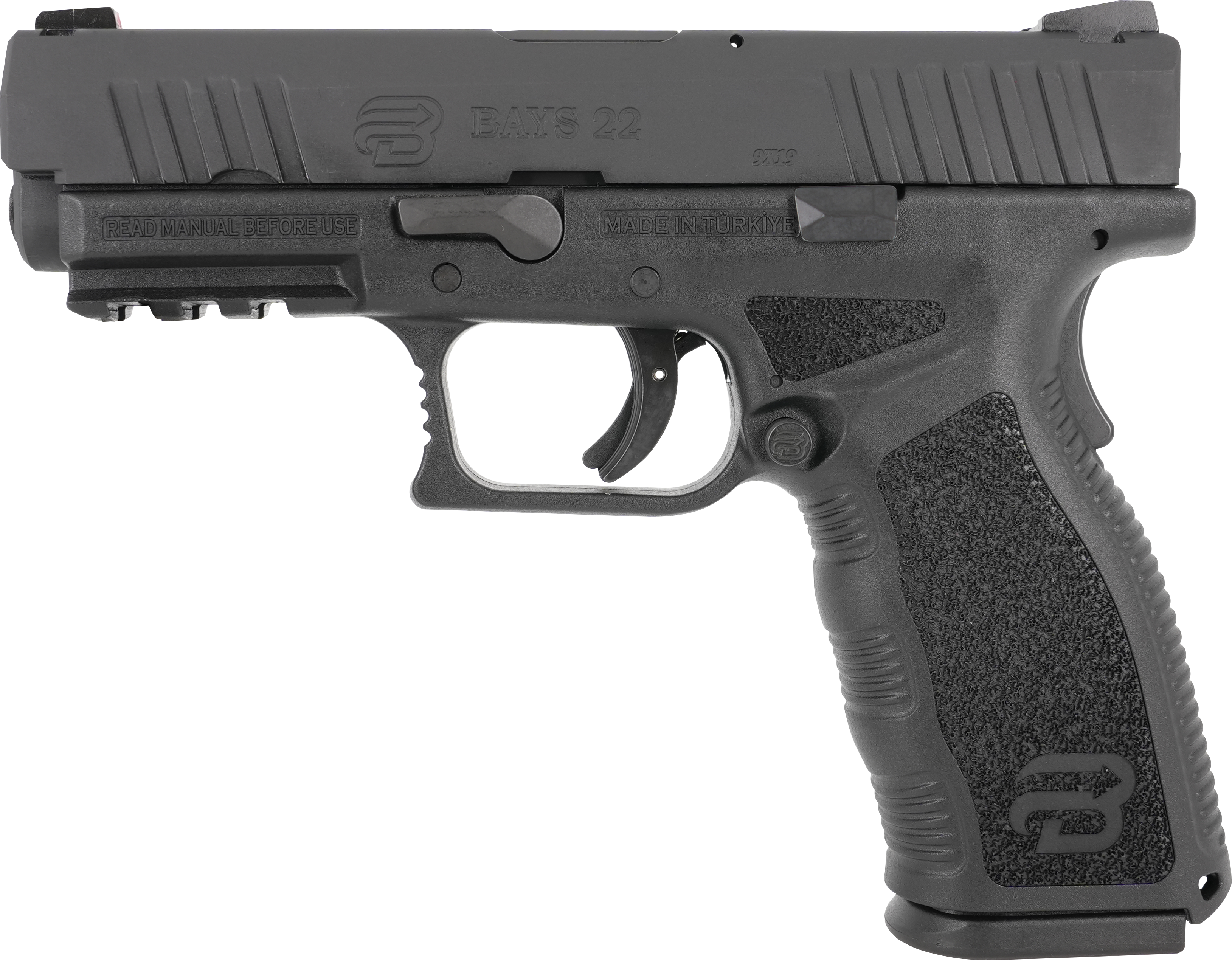 9X19 MM BAYS 22 SIYAH TABANCA